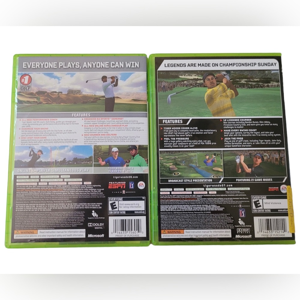 XBOX 360 Tiger Woods PGA Tour 07+09 - Picture 3 of 3
